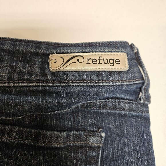 Refuge Vixen Jeans Womens 14 Curvy Boot Cut Refuge Stretch dark Wash casual - Picture 6 of 16